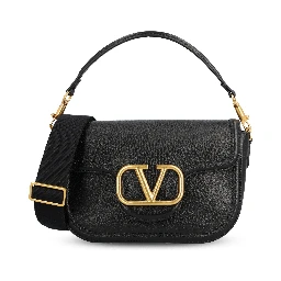 Gold-tone logo shoulder bag
