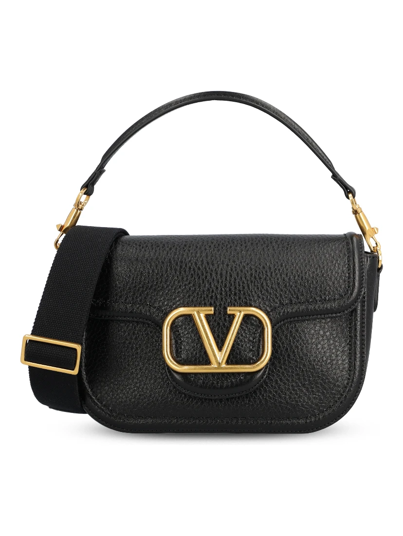 Gold-tone logo shoulder bag