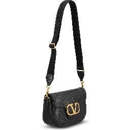 Gold-tone logo shoulder bag