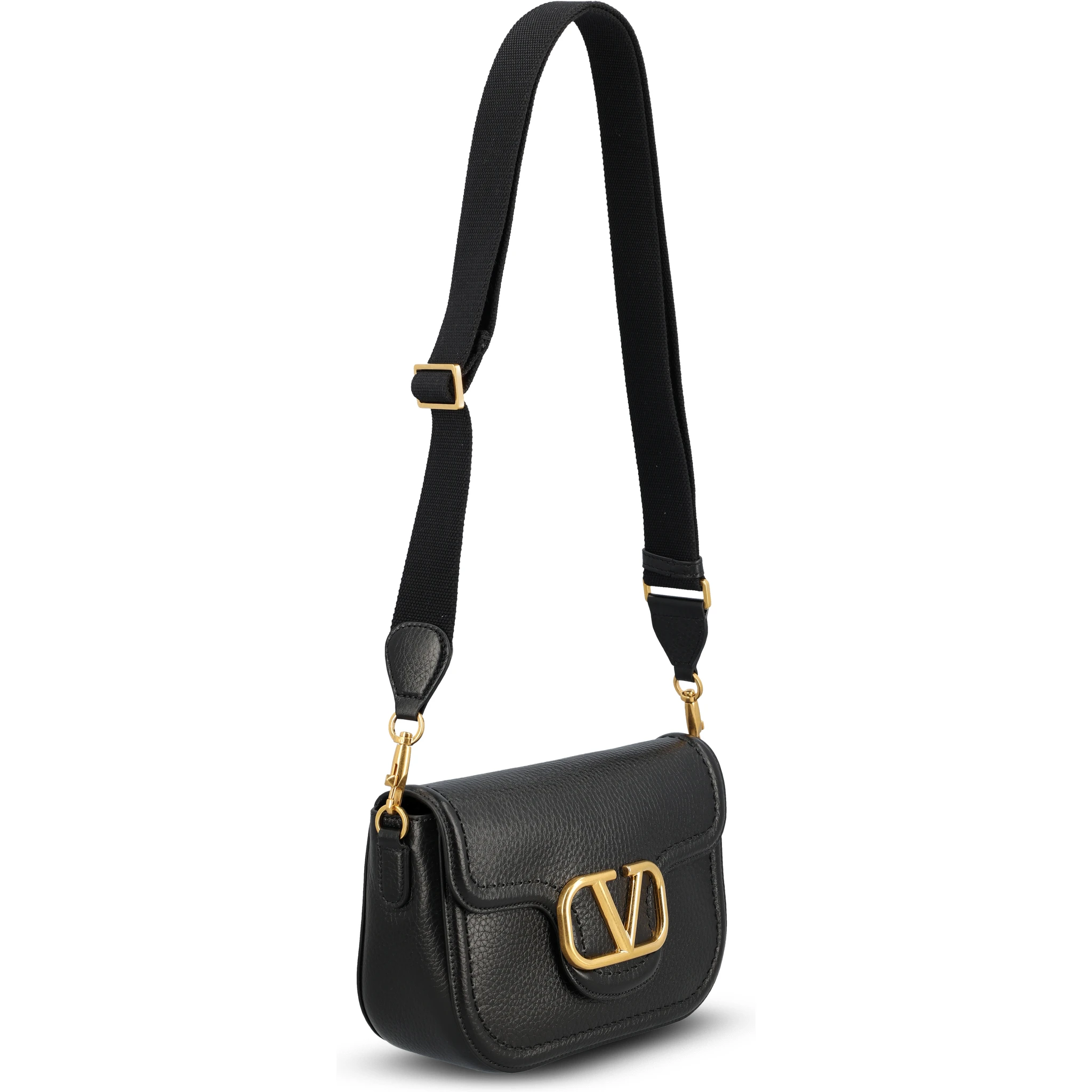 Gold-tone logo shoulder bag