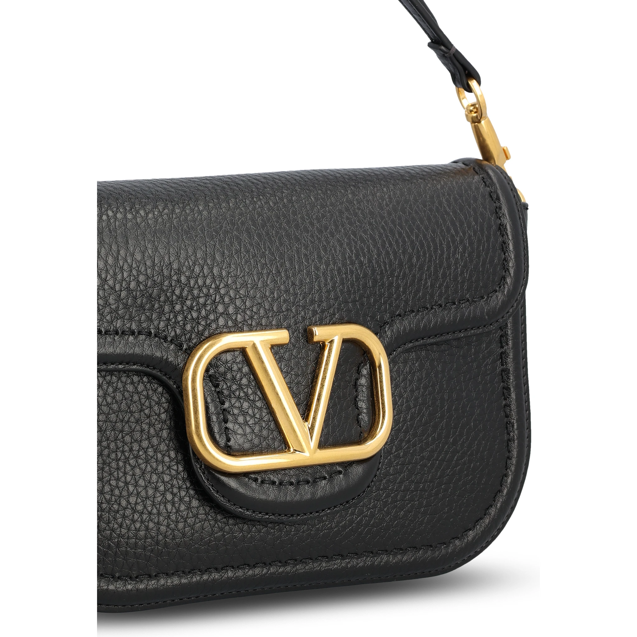 Gold-tone logo shoulder bag
