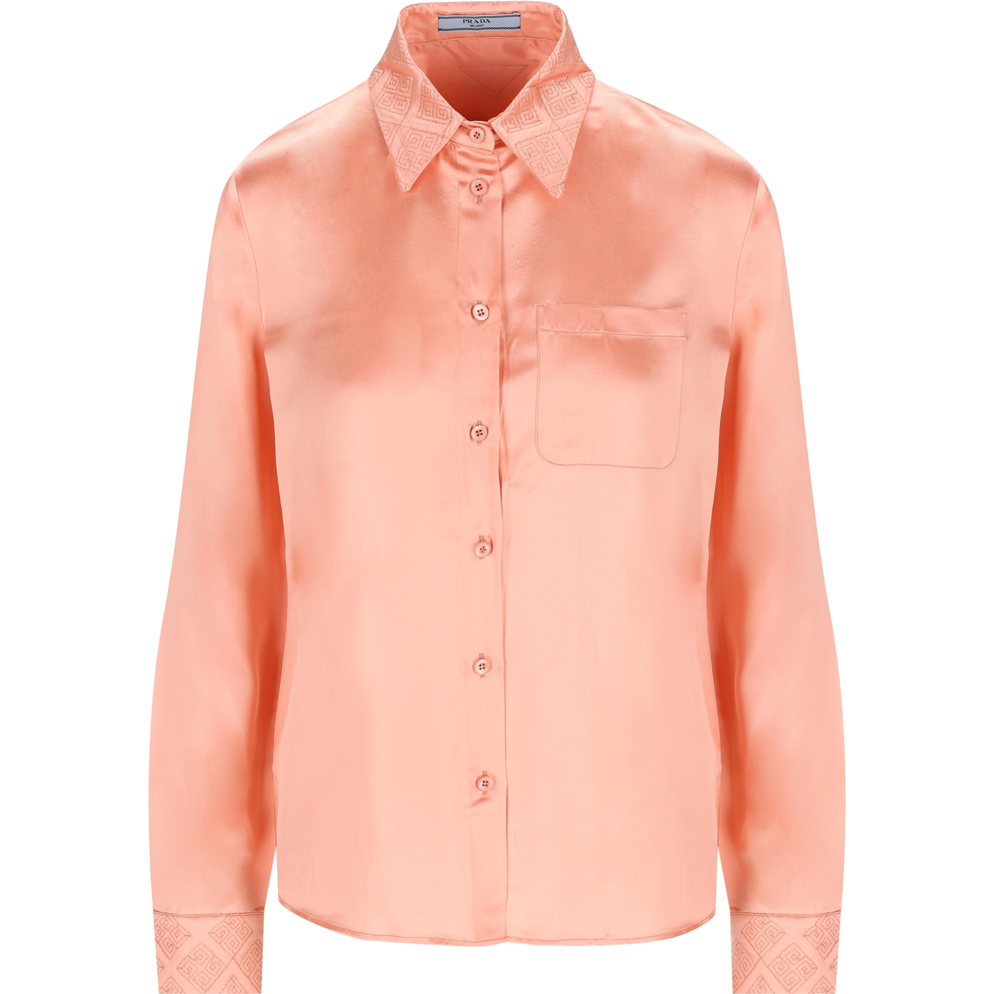 Prada Shirts Coral Red