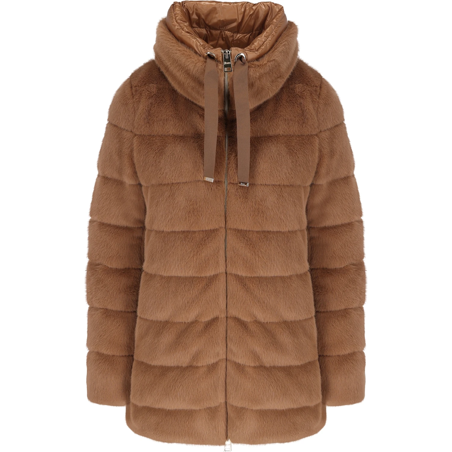 Quilted high-neck jacket