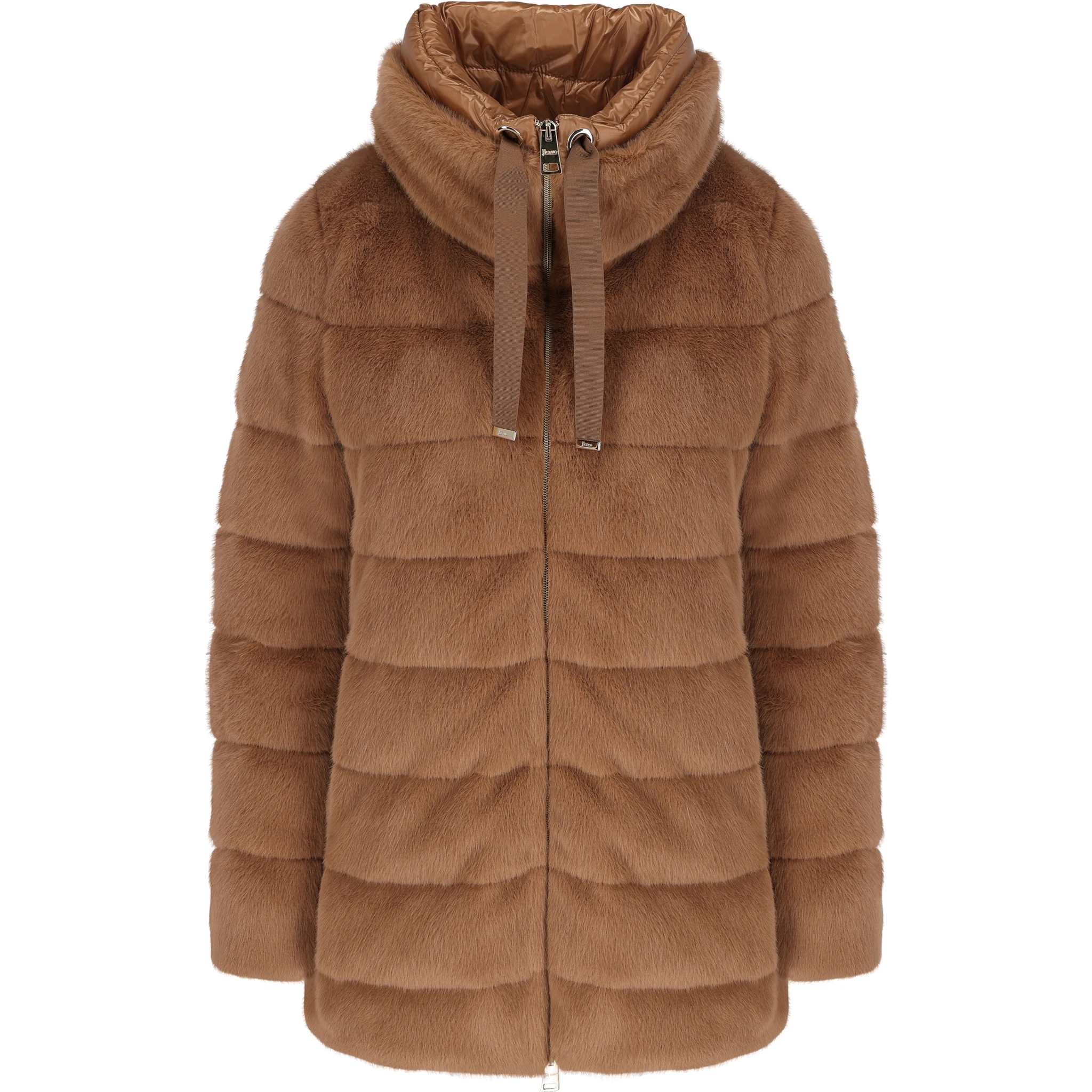 Quilted high-neck jacket
