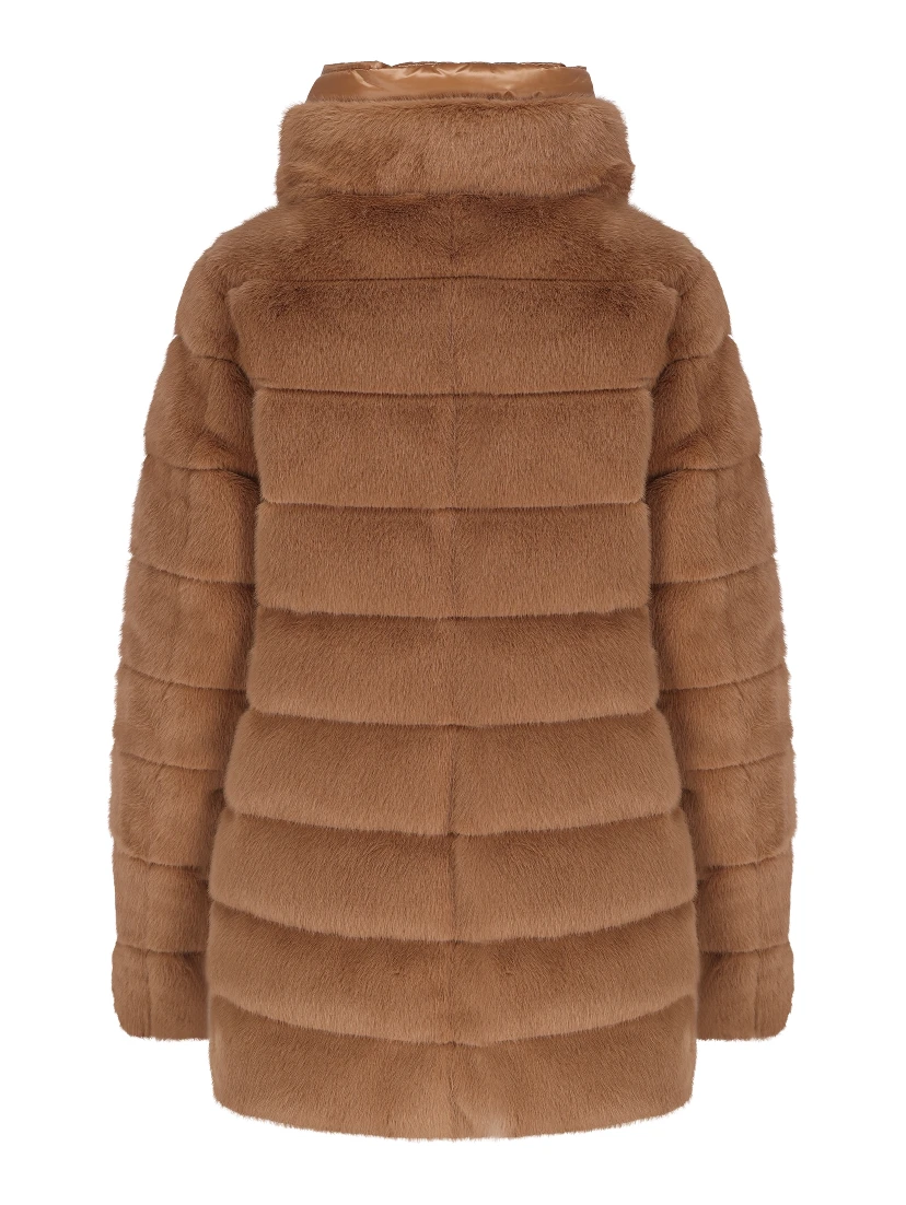 Quilted high-neck jacket