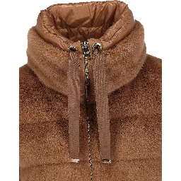 Quilted high-neck jacket
