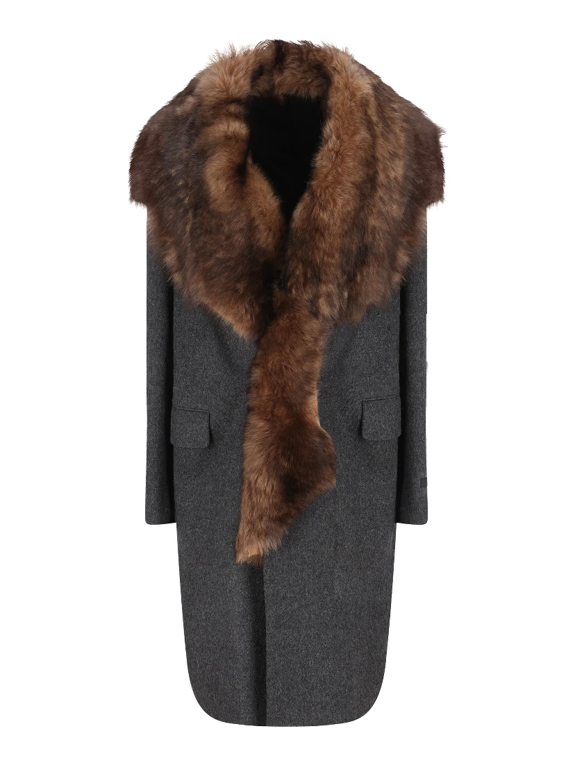 Prada Coats Anthracite