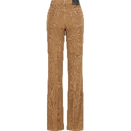Pleat-detail corduroy trousers