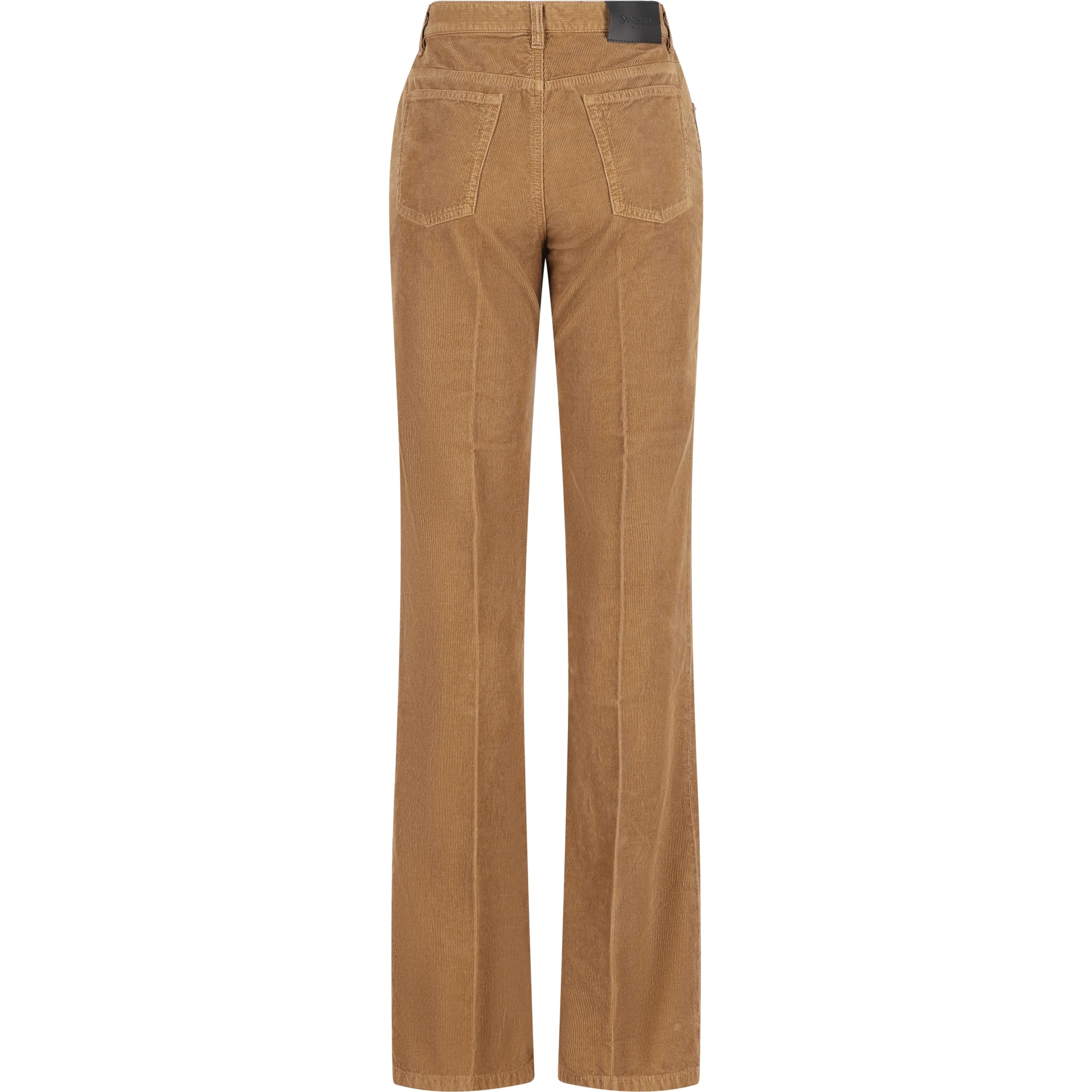 Pleat-detail corduroy trousers