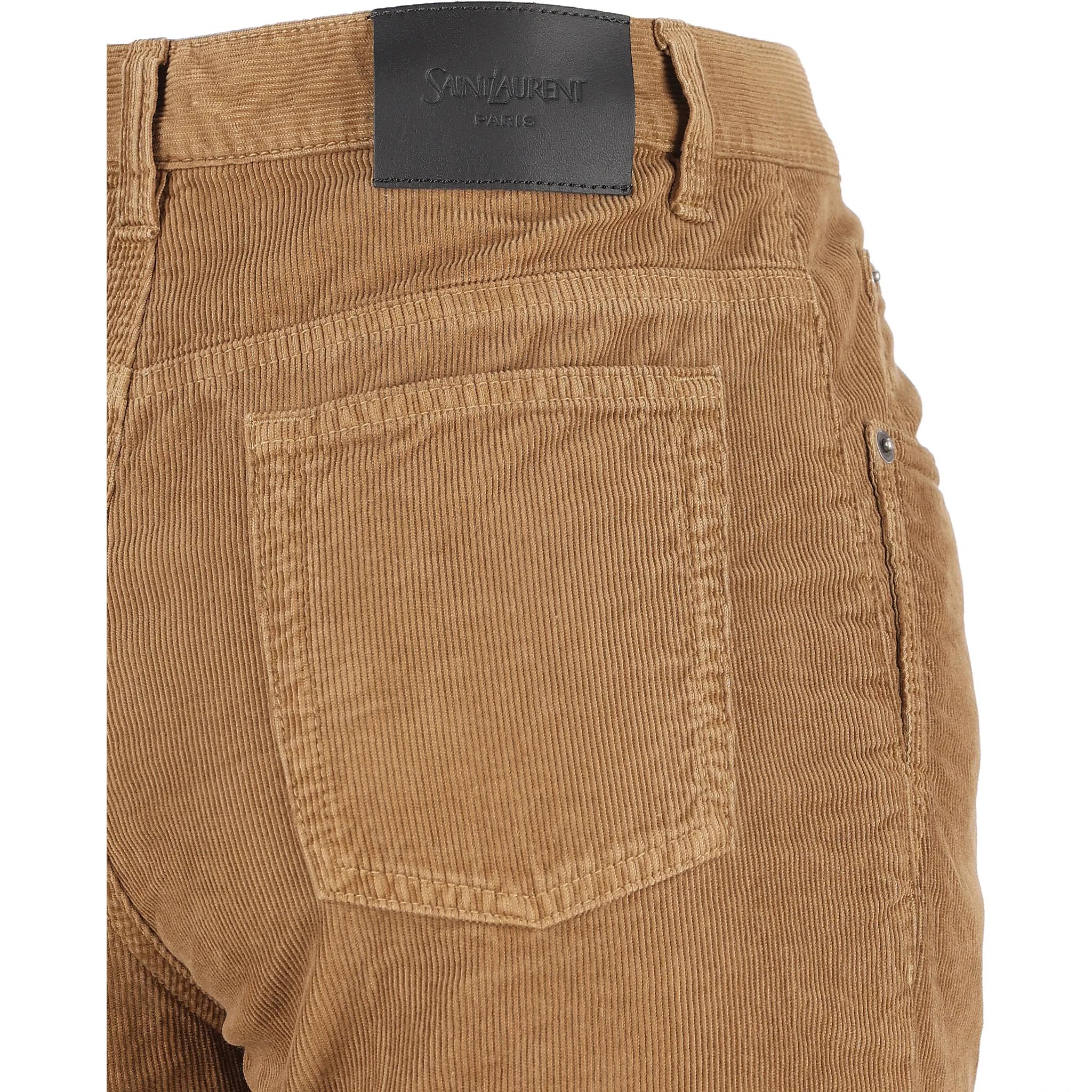 Pleat-detail corduroy trousers