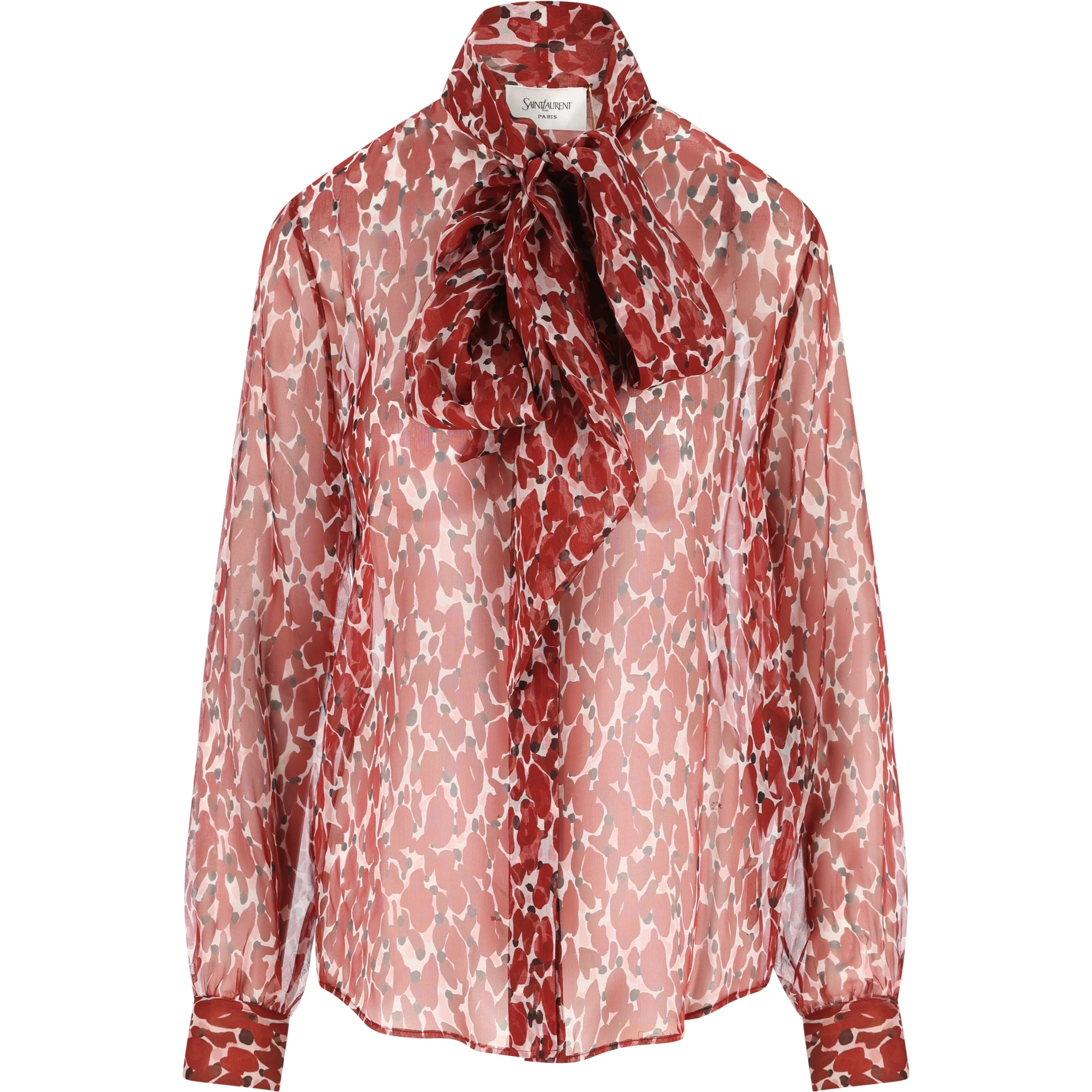 Abstract-pattern blouse