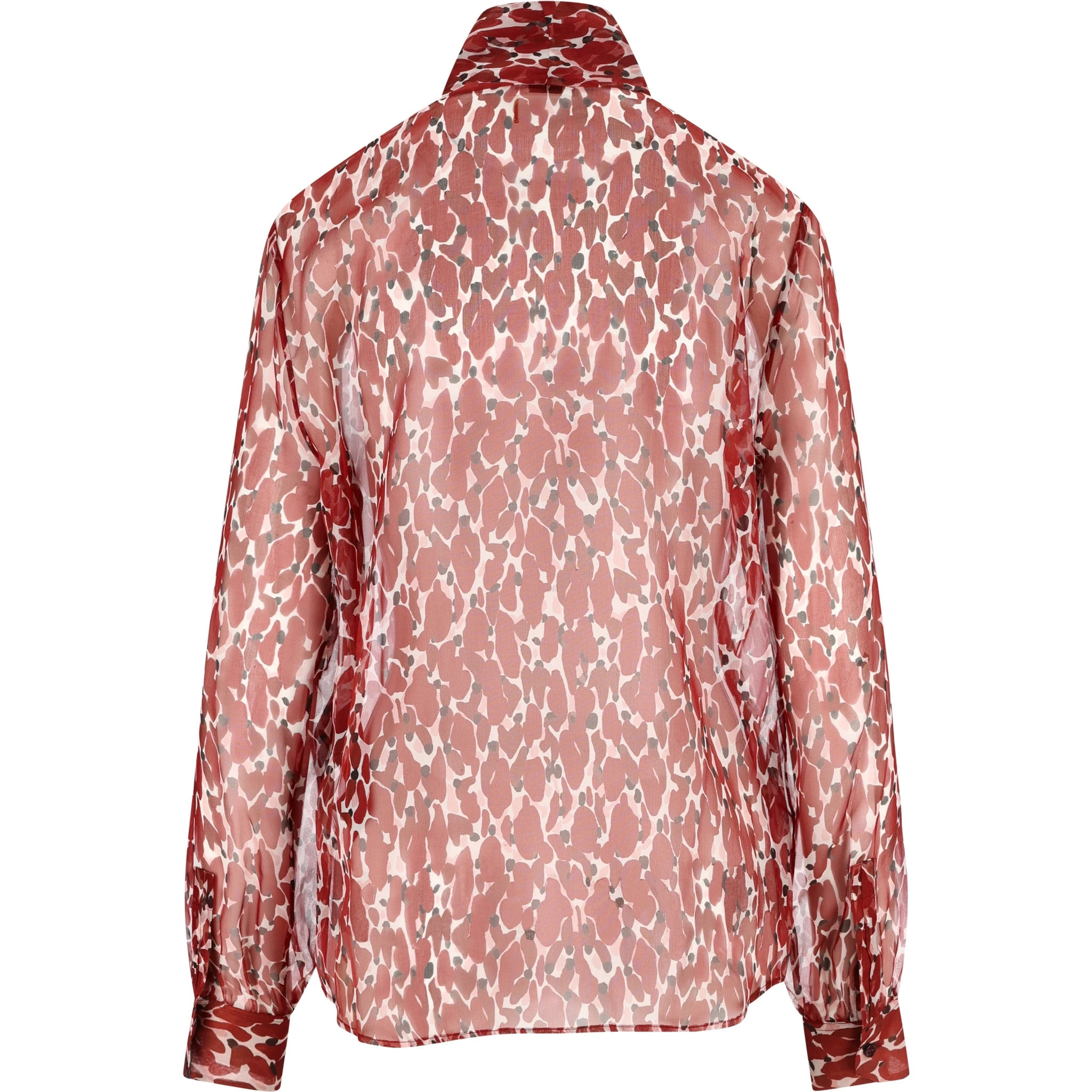 Abstract-pattern blouse