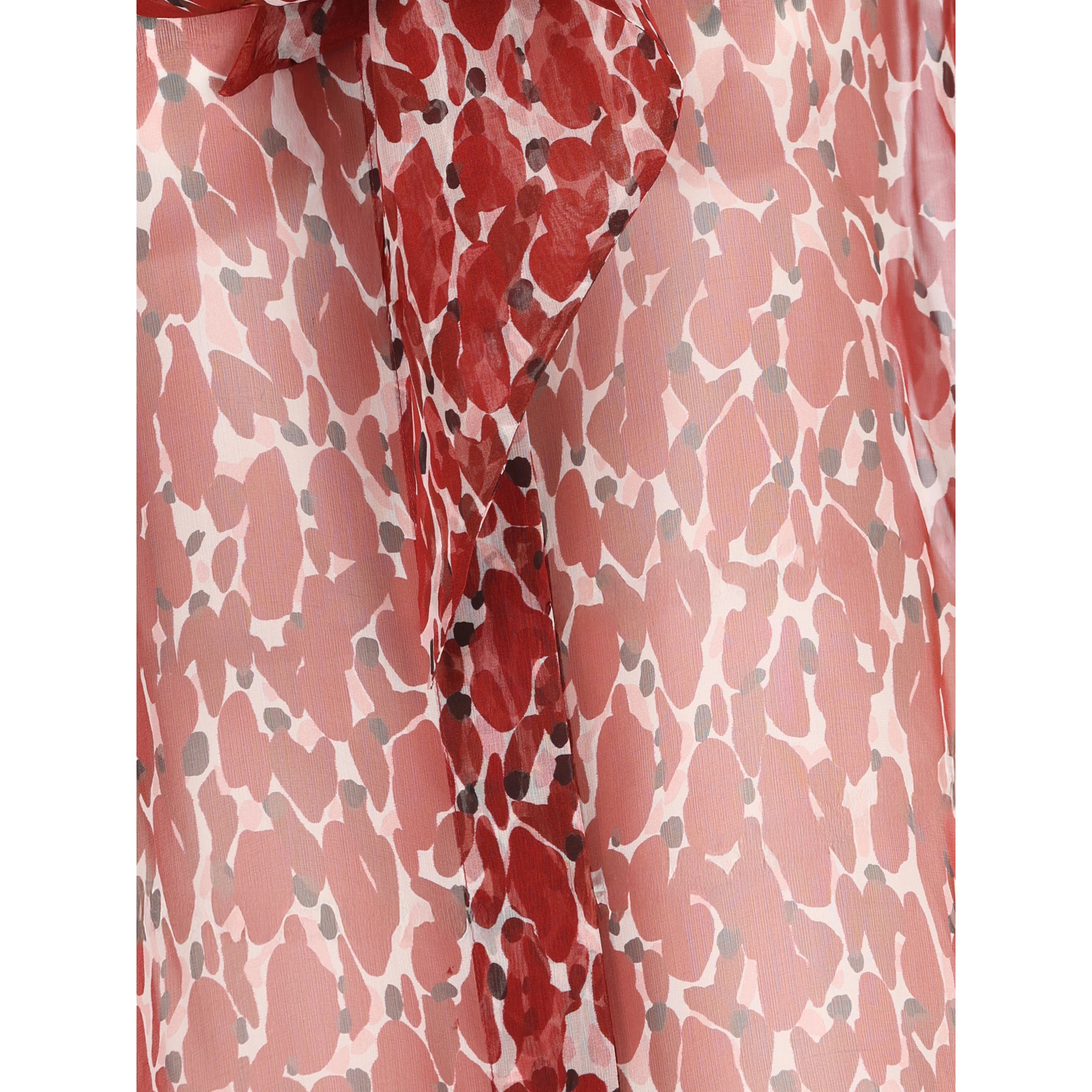 Abstract-pattern blouse