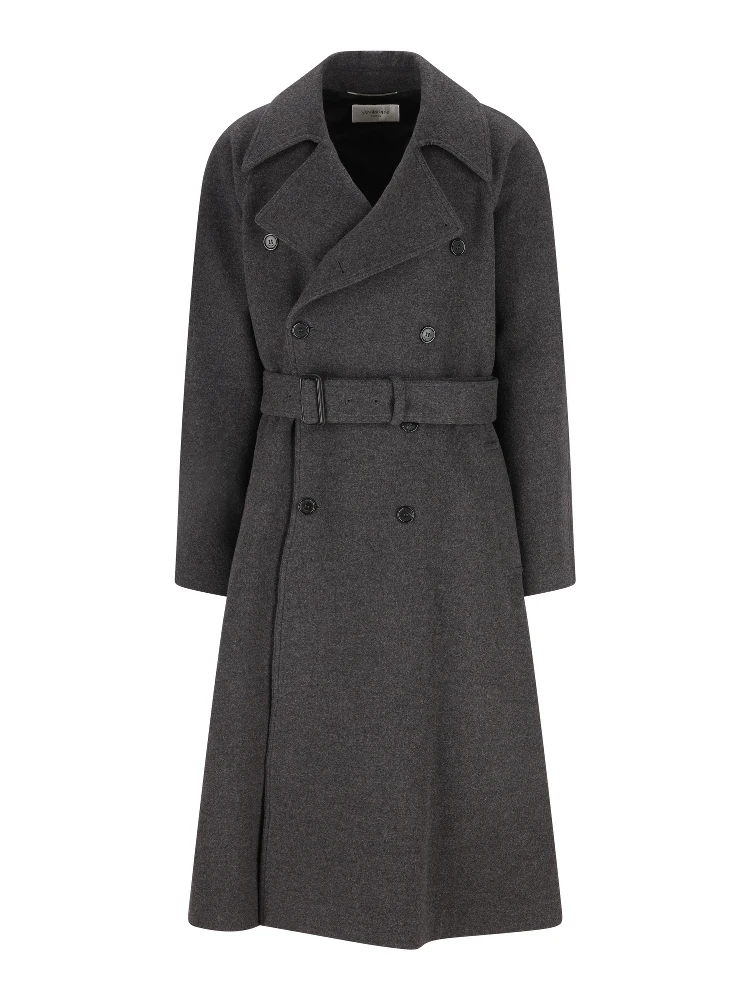 Saint Laurent  Coats Grey