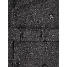 Saint Laurent  Coats Grey