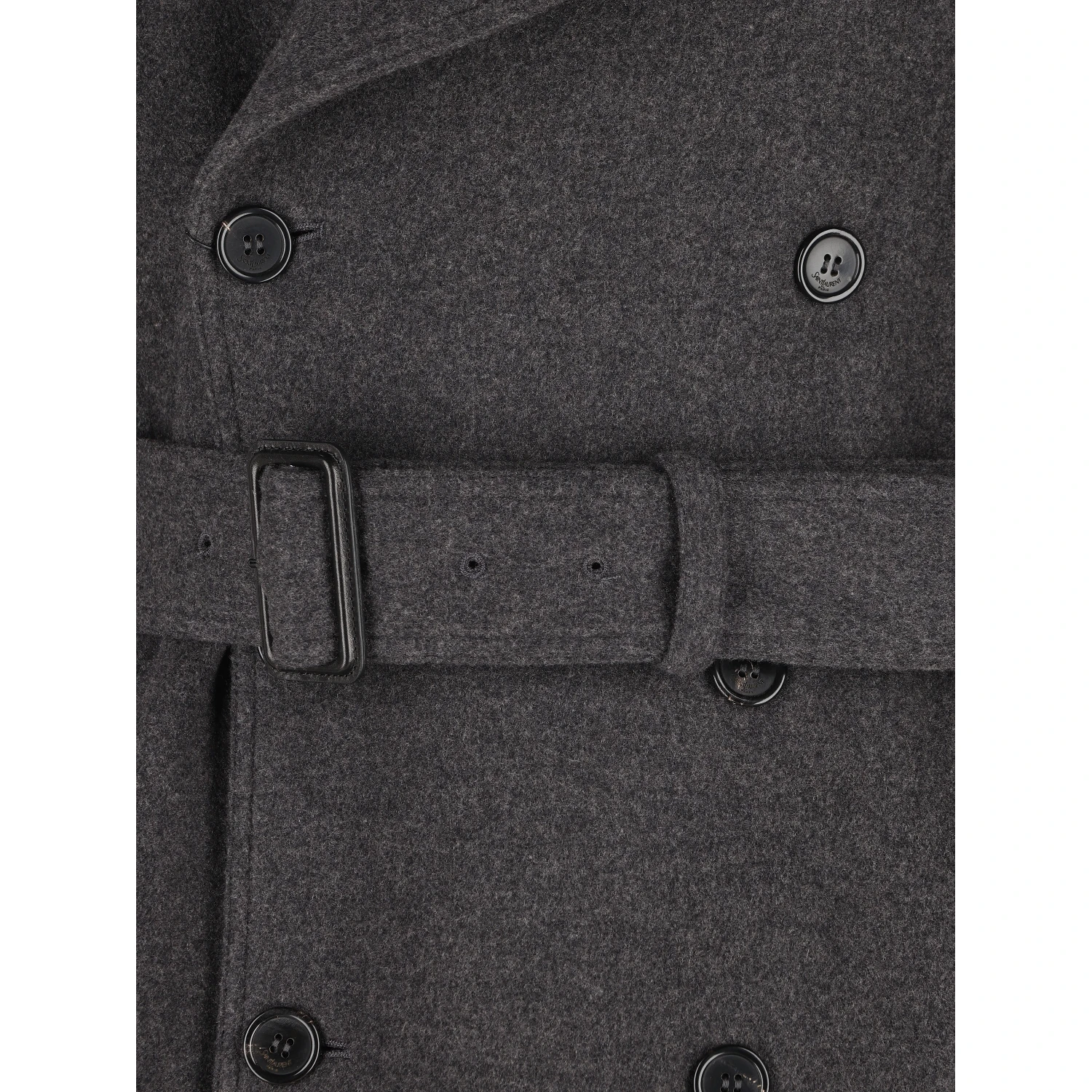 Saint Laurent  Coats Grey