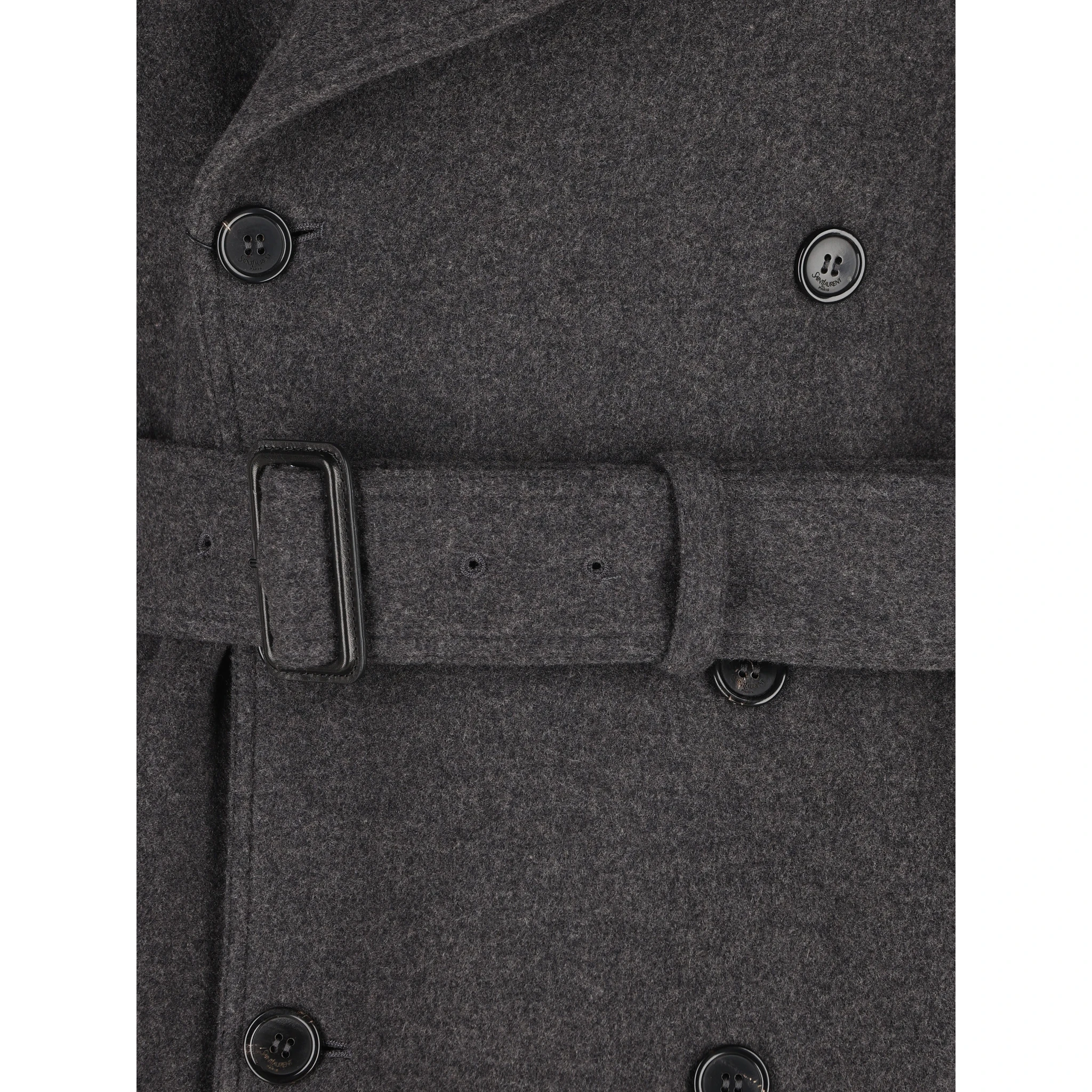 Saint Laurent Coats Grey