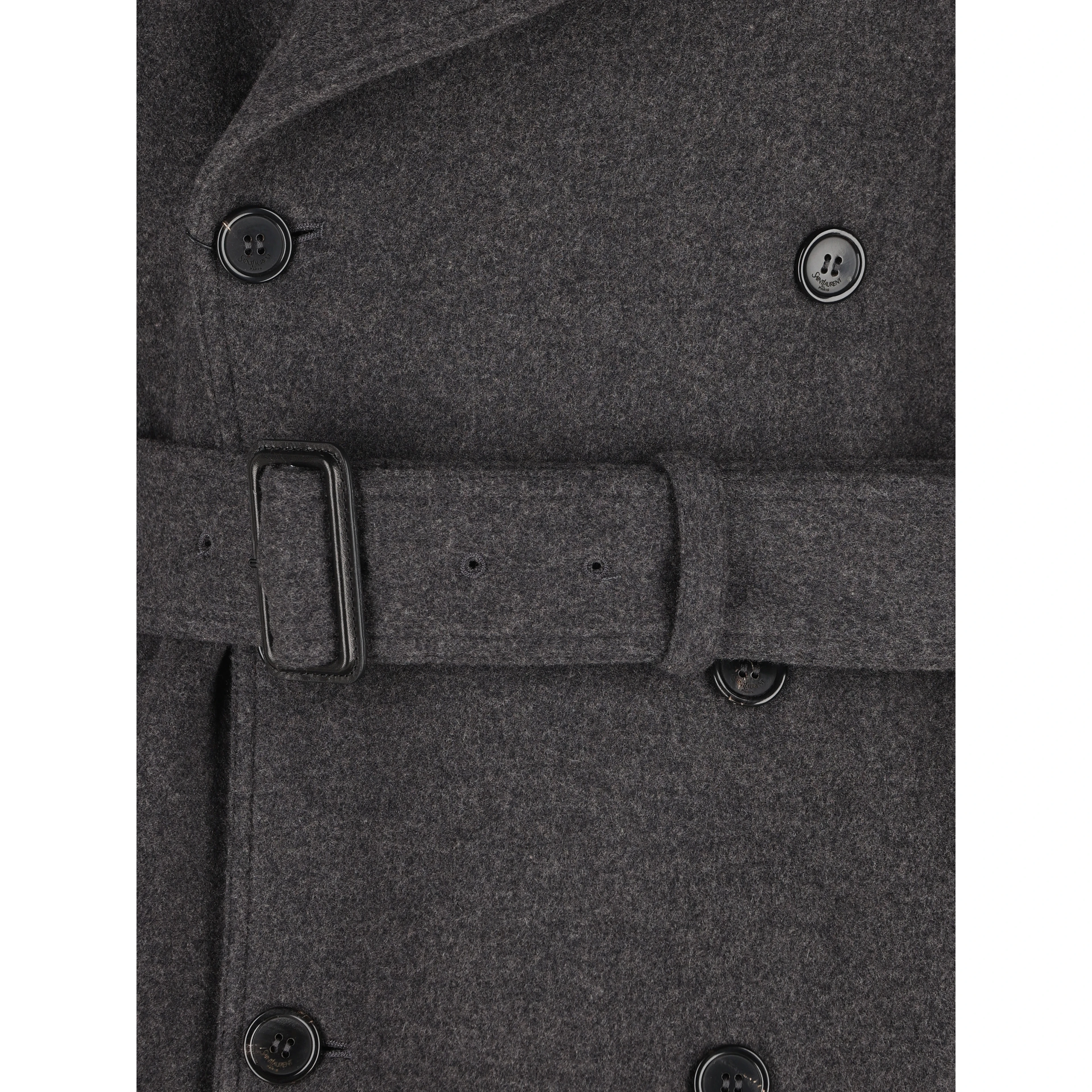 Saint Laurent Coats Grey