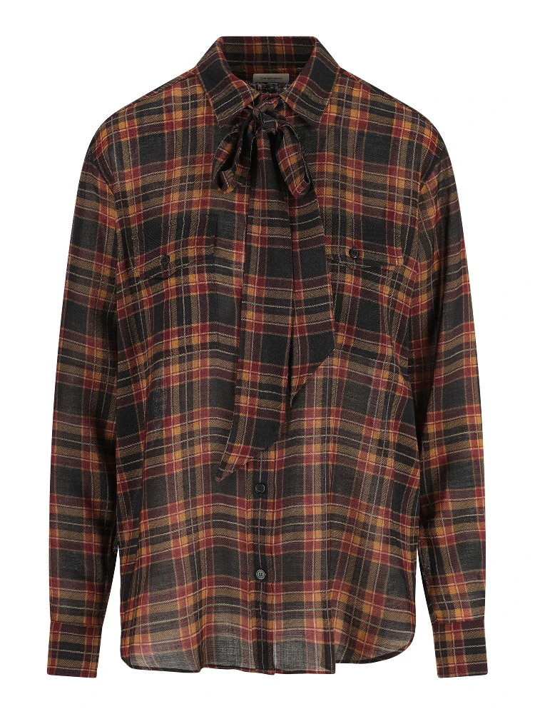 Lavallière tartan shirt