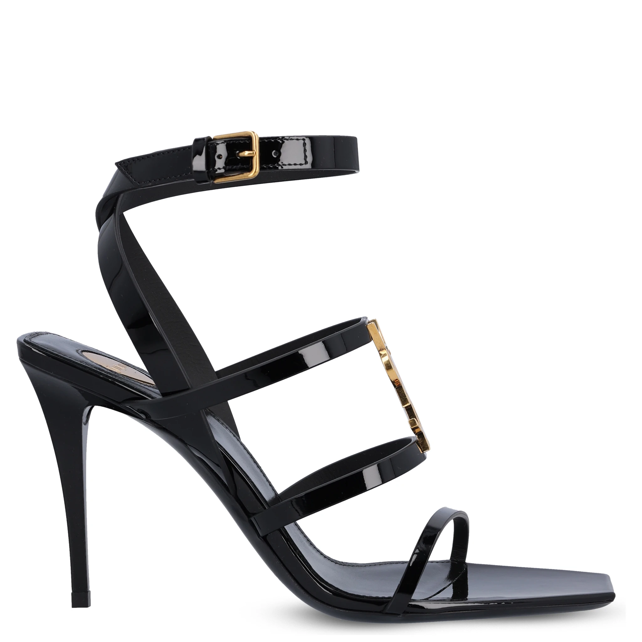 90mm Cassandra logo-plaque sandals