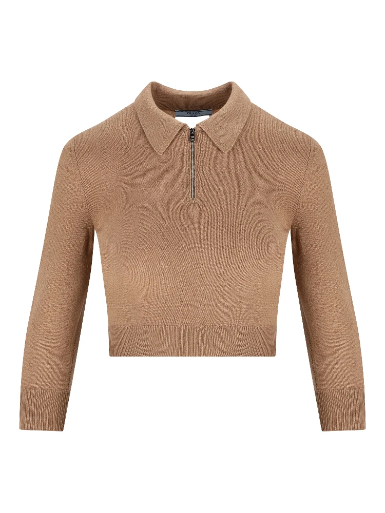 Prada Sweaters Camel