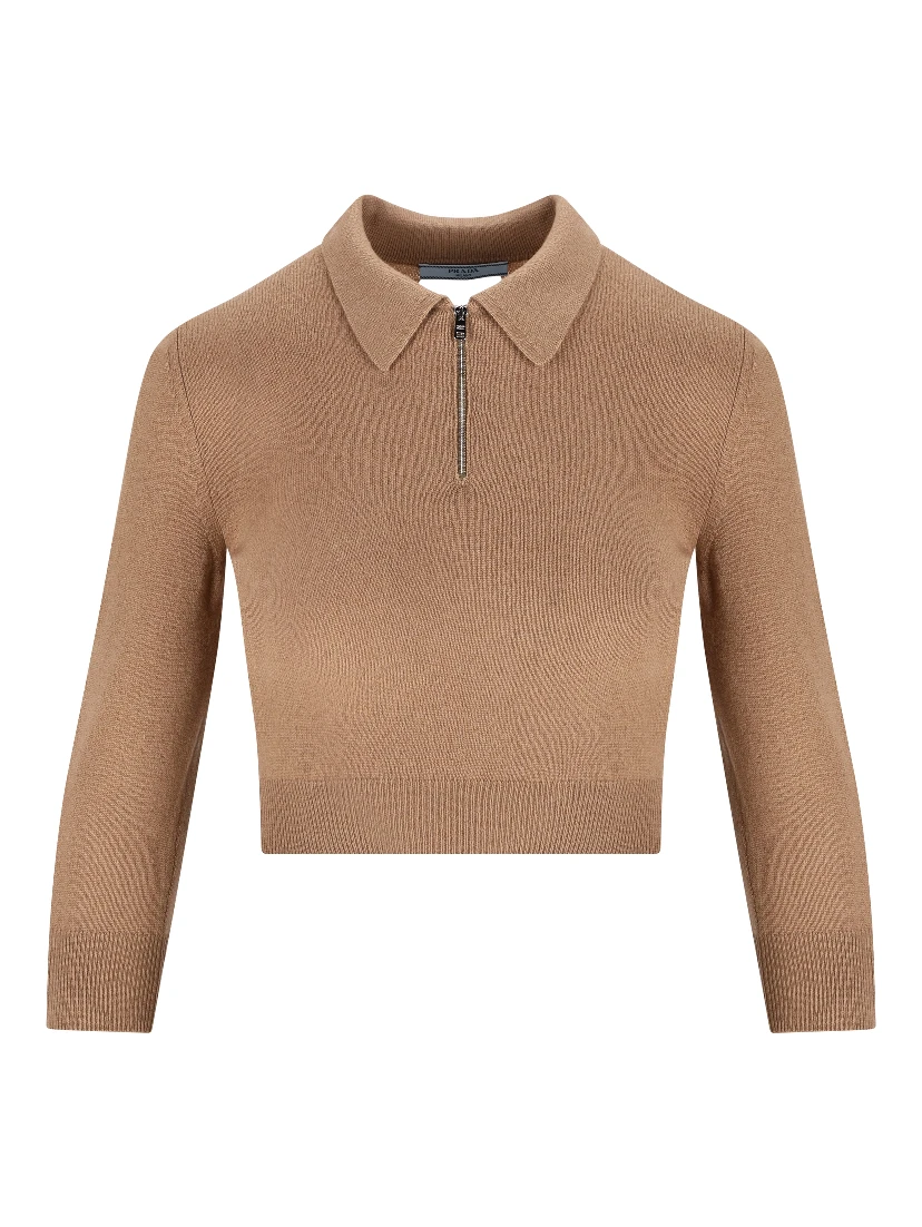 Prada Sweaters Camel