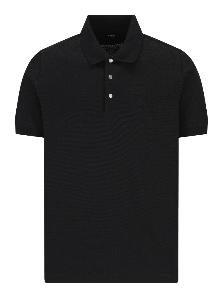 قميص بولو بيكيه منقوش بشعار الماركة