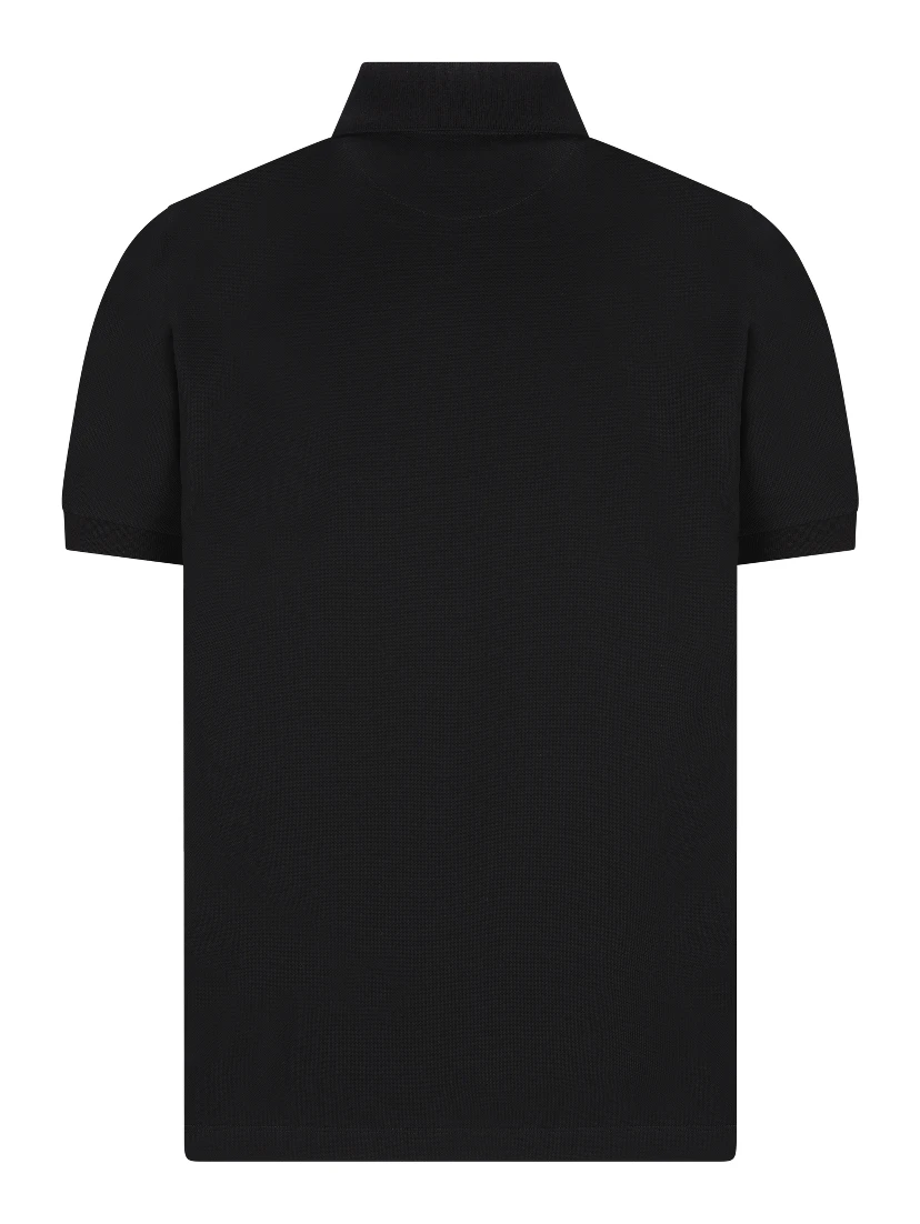 قميص بولو بيكيه منقوش بشعار الماركة