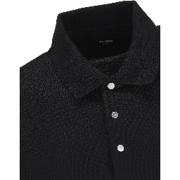 Embossed-logo piqué polo shirt