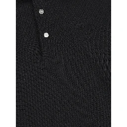 Embossed-logo piqué polo shirt