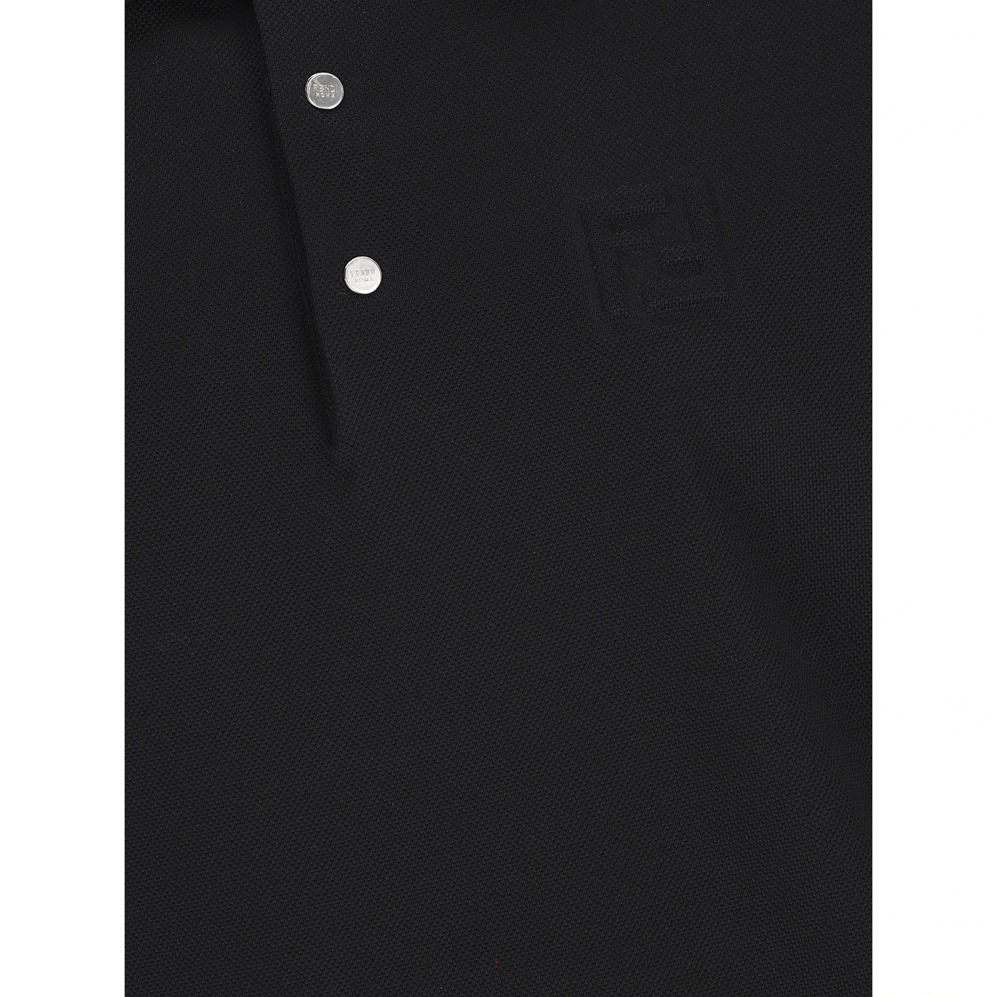 Embossed-logo piqué polo shirt