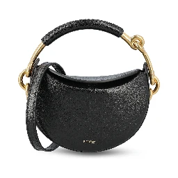 Black leather Burberry Bridle clutch bag.