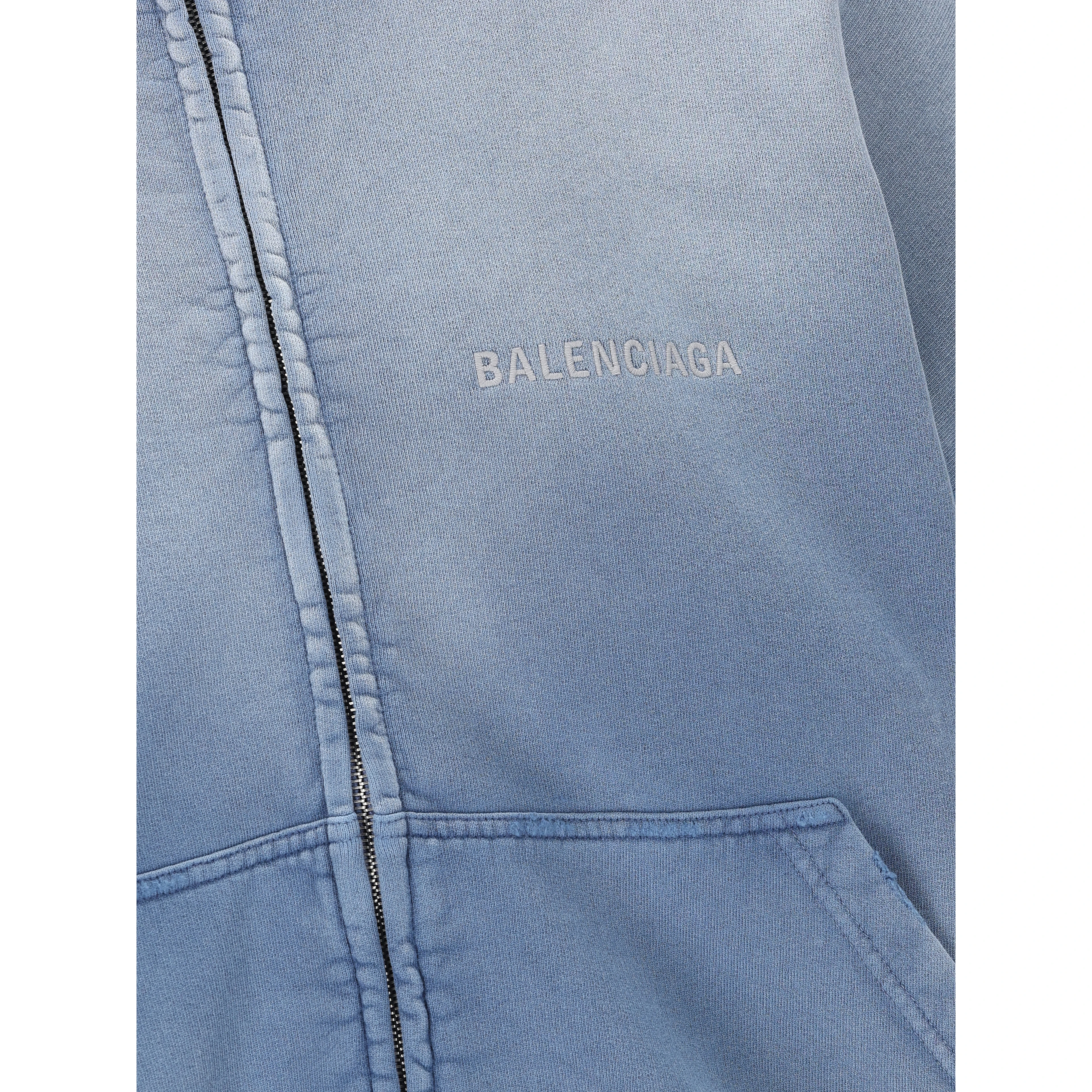 logo-embroidered zip-up jacket