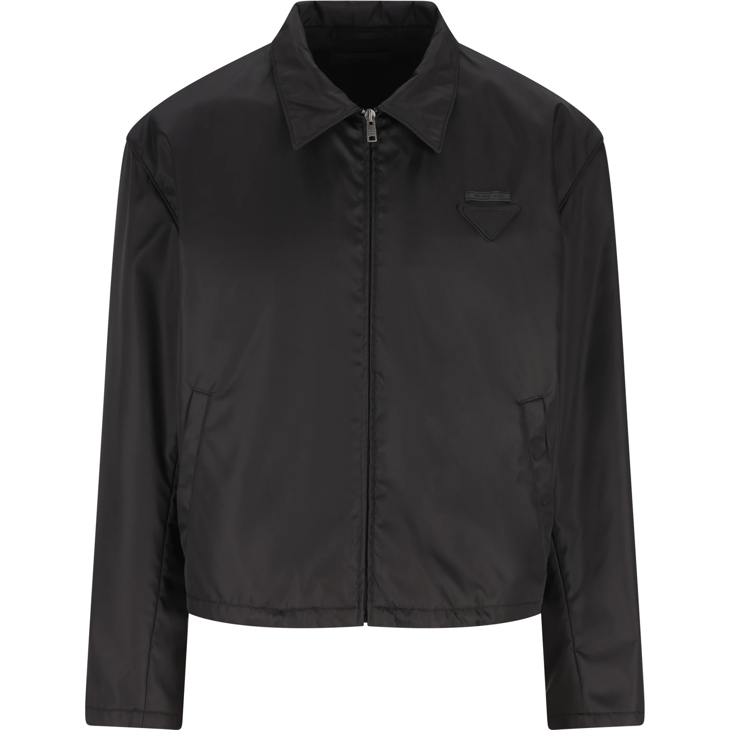 logo-plaque cropped jacket