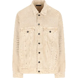Logo-print denim jacket