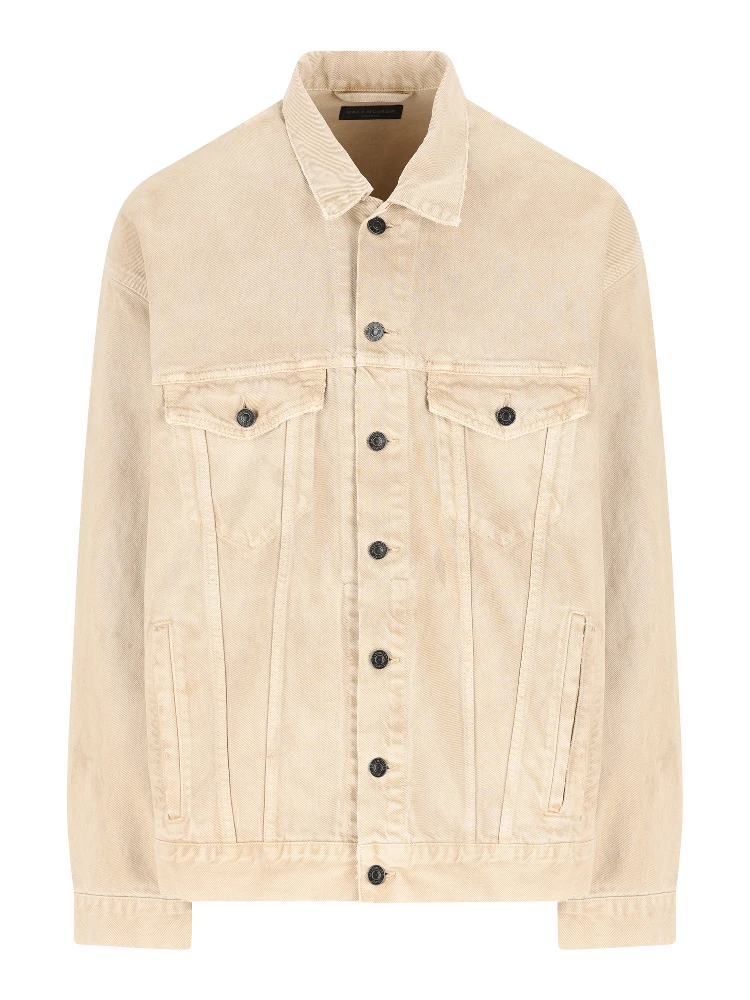 Logo-print denim jacket