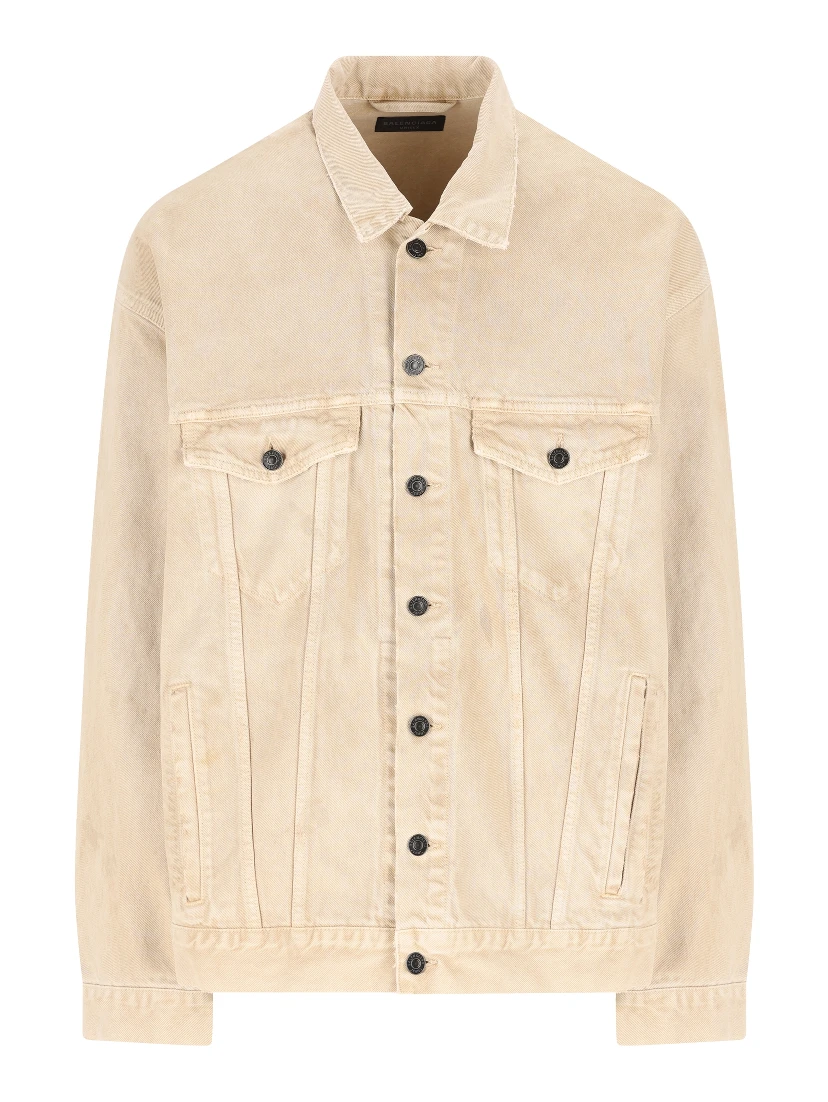 Logo-print denim jacket