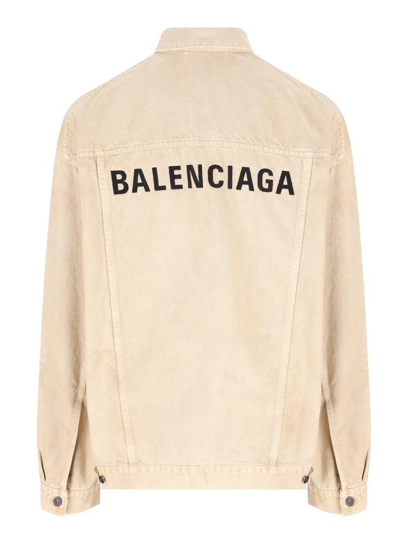 Logo-print denim jacket