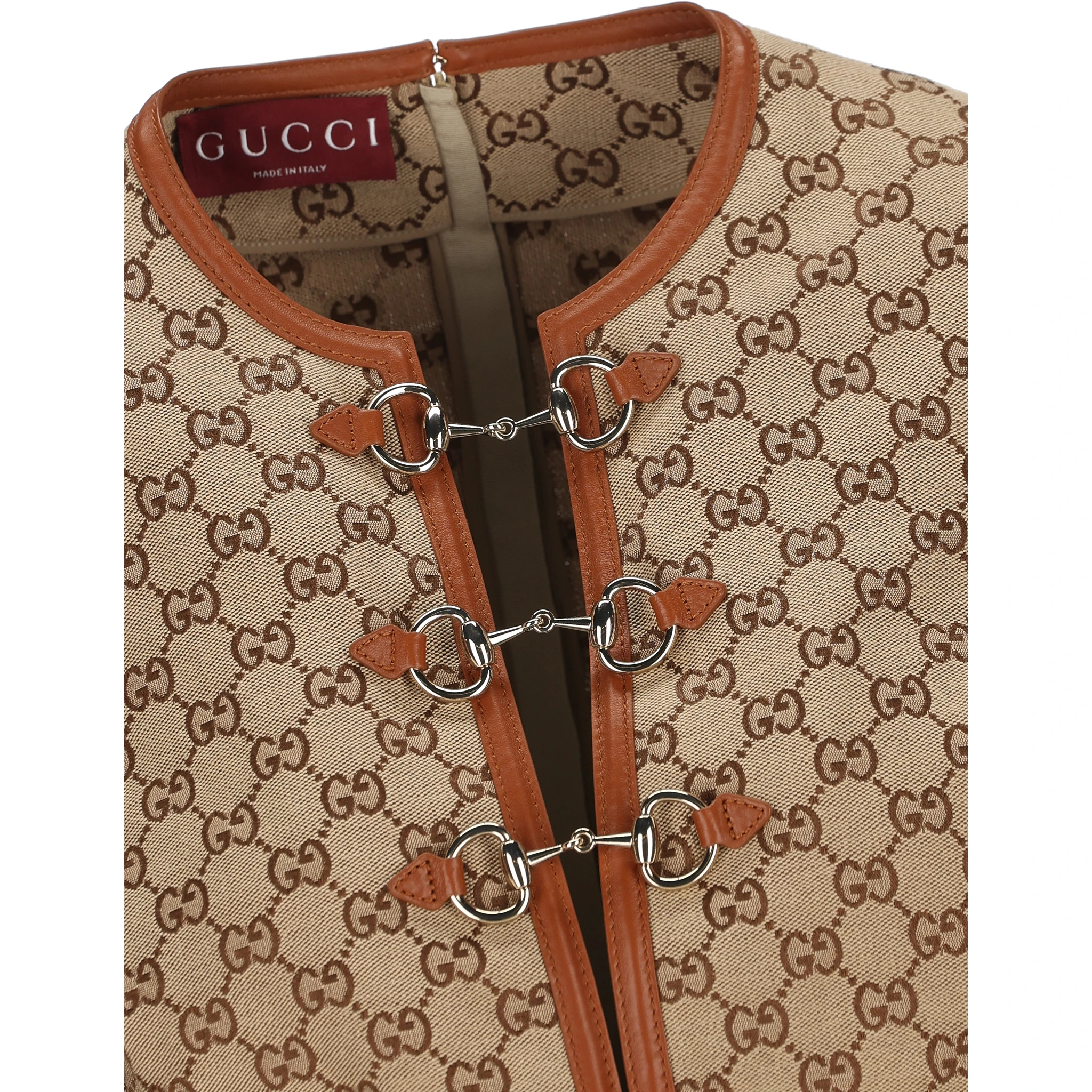 GG-canvas Horsebit-detail mini dress