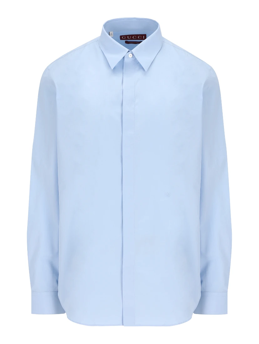 Long-sleeve cotton shirt