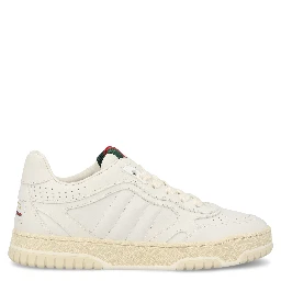 Re-Web White Leather Trainer Sneakers