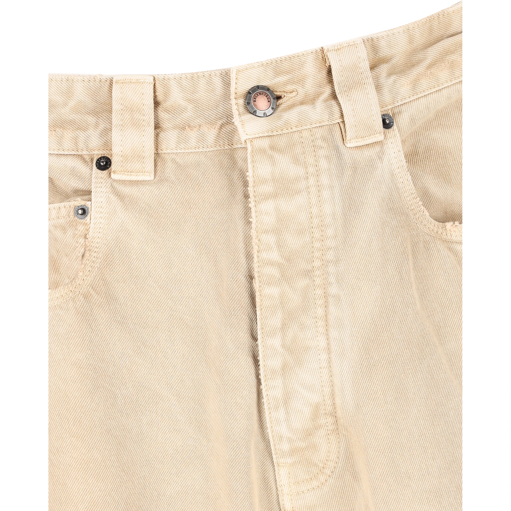Ripped Off panelled cotton trousers