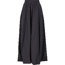 Elasticated-waist pocket skirt