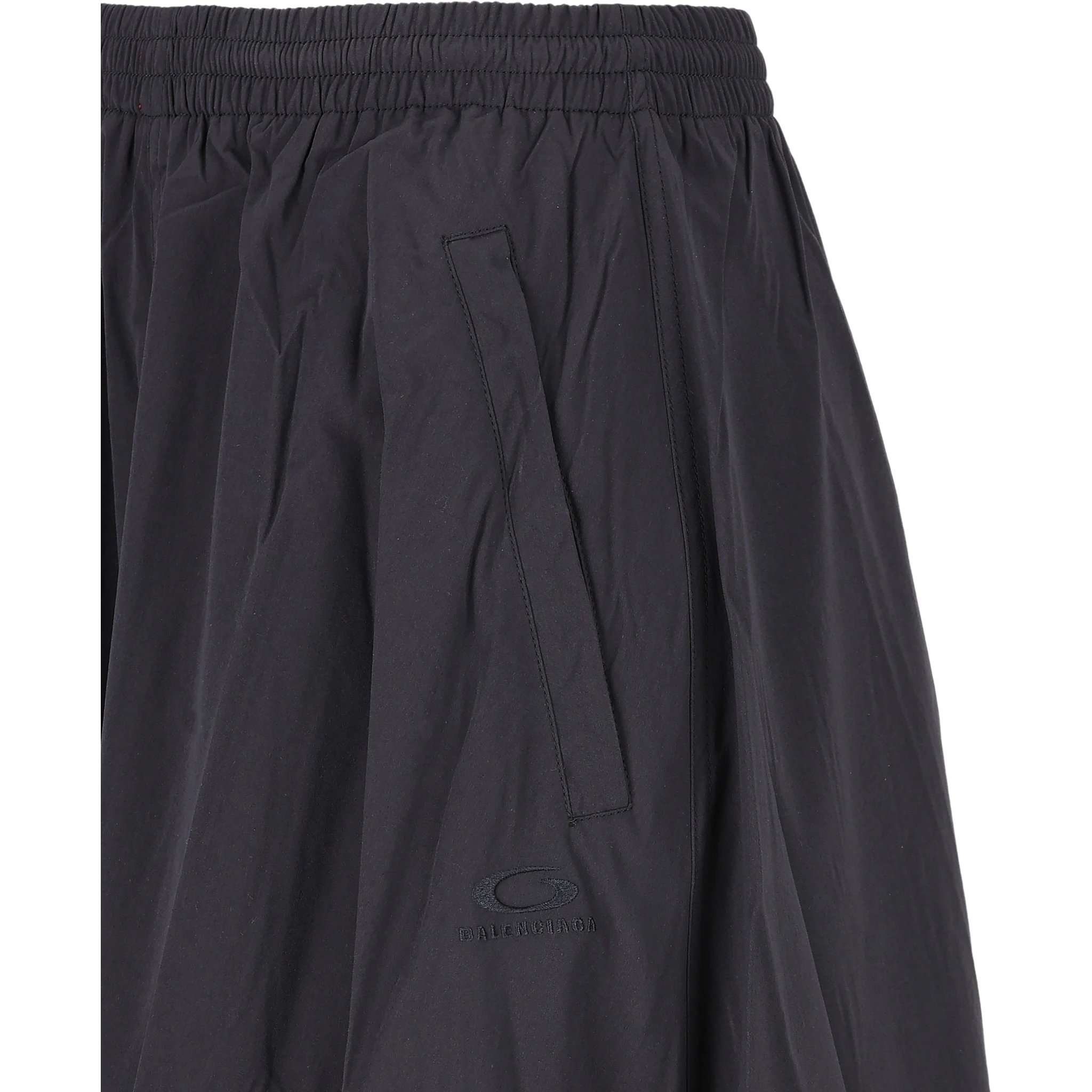 Elasticated-waist pocket skirt
