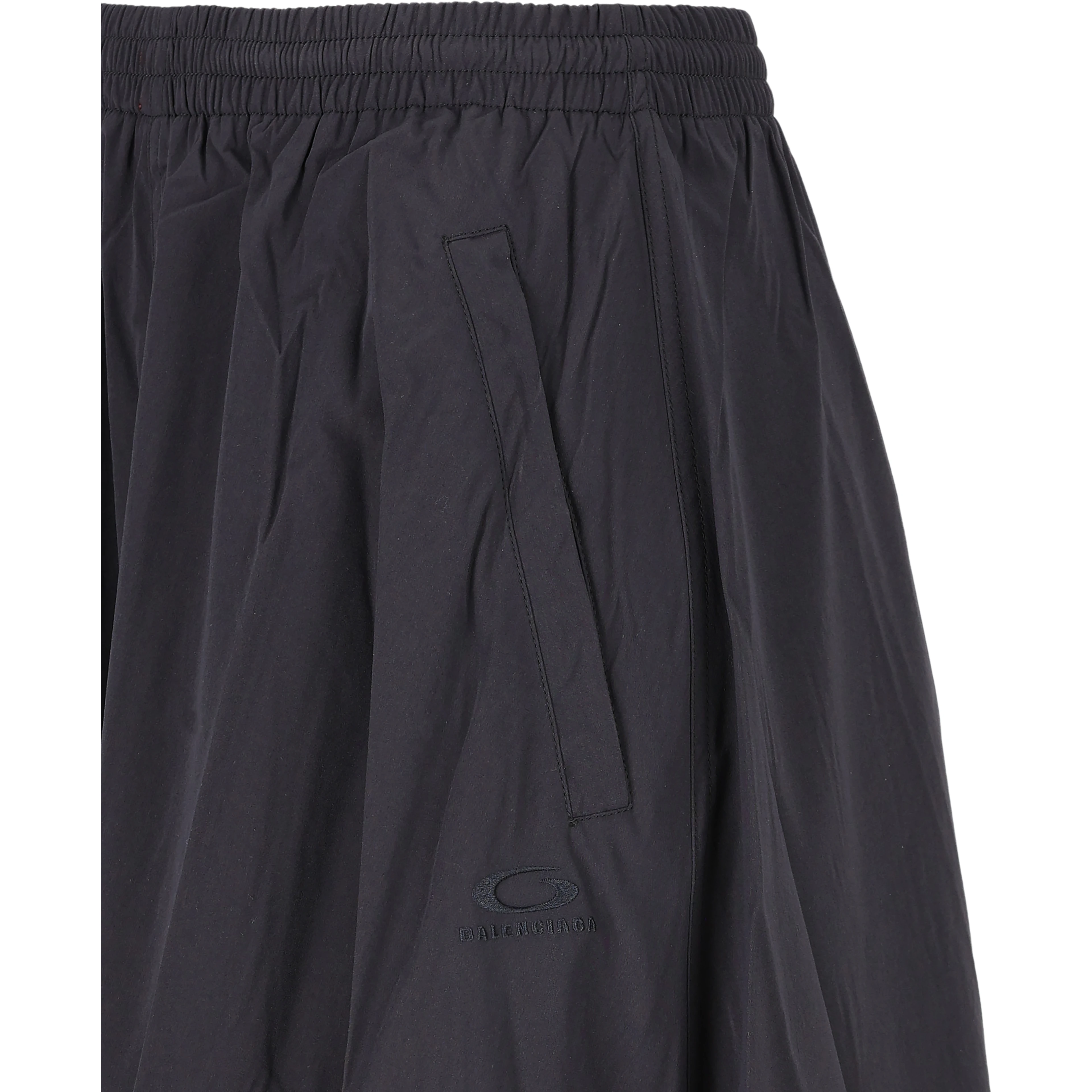 Elasticated-waist pocket skirt