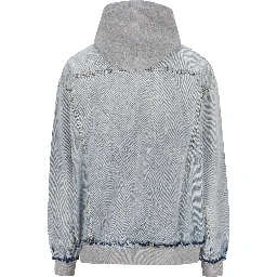 Hooded denim jacket