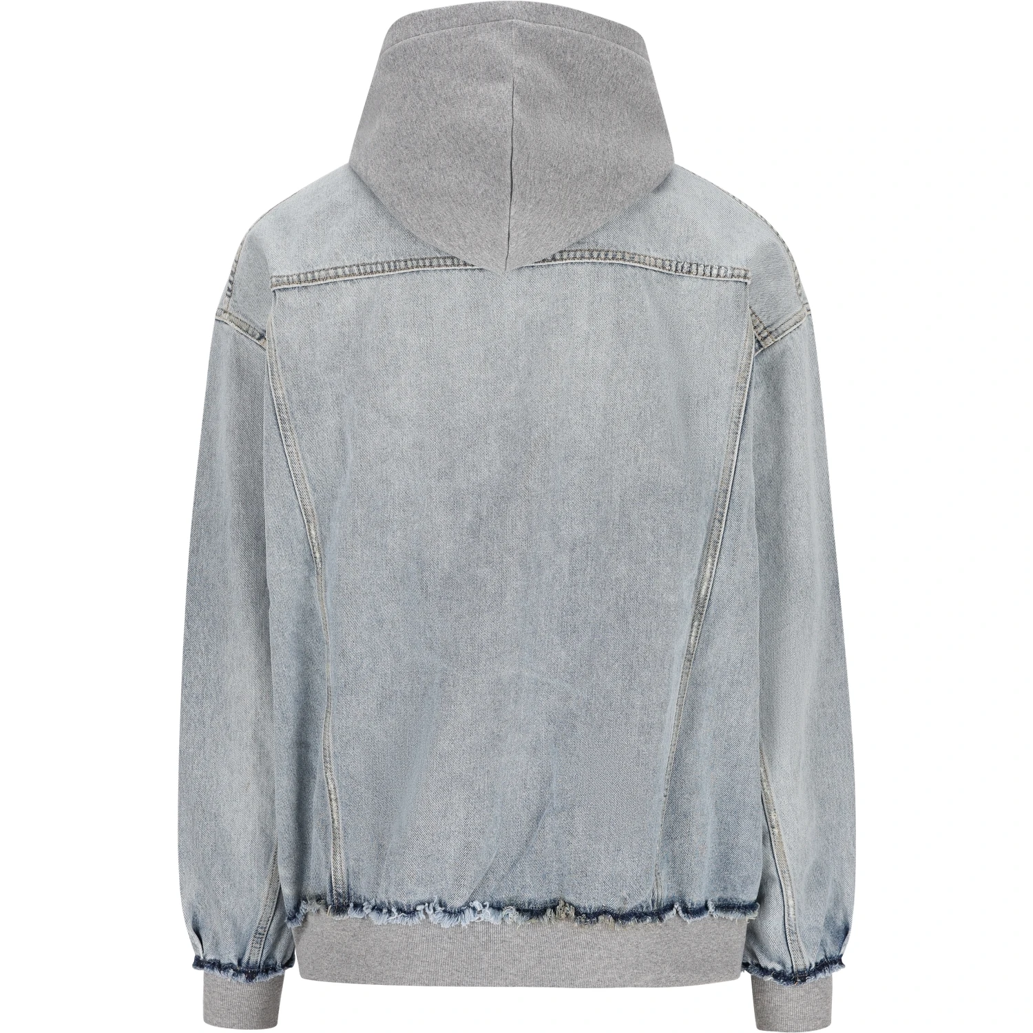 Hooded denim jacket