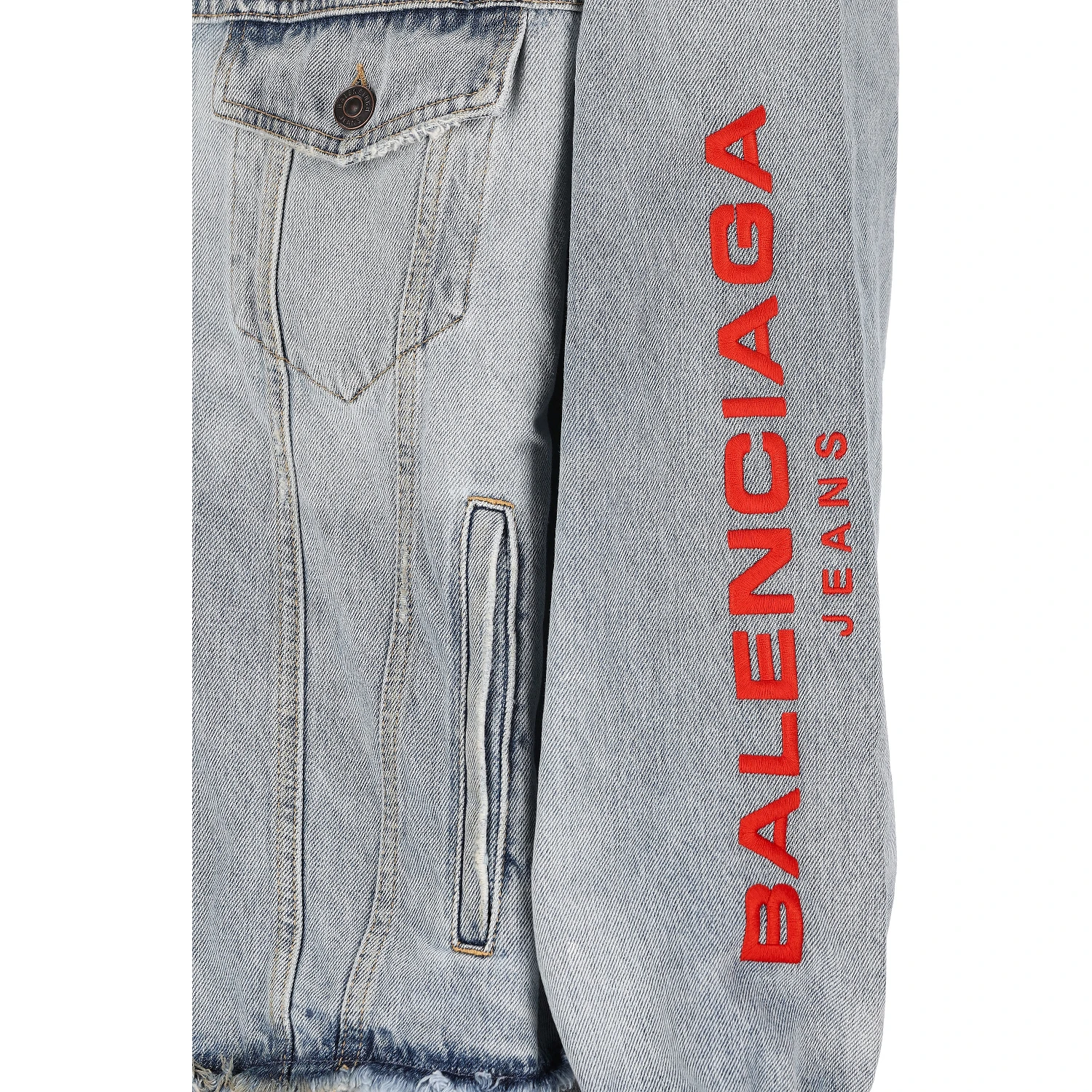 Hooded denim jacket