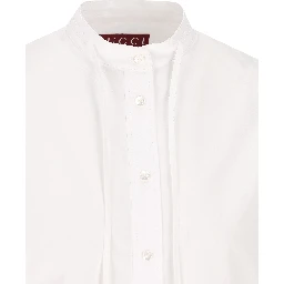 neck-tie long-sleeve top