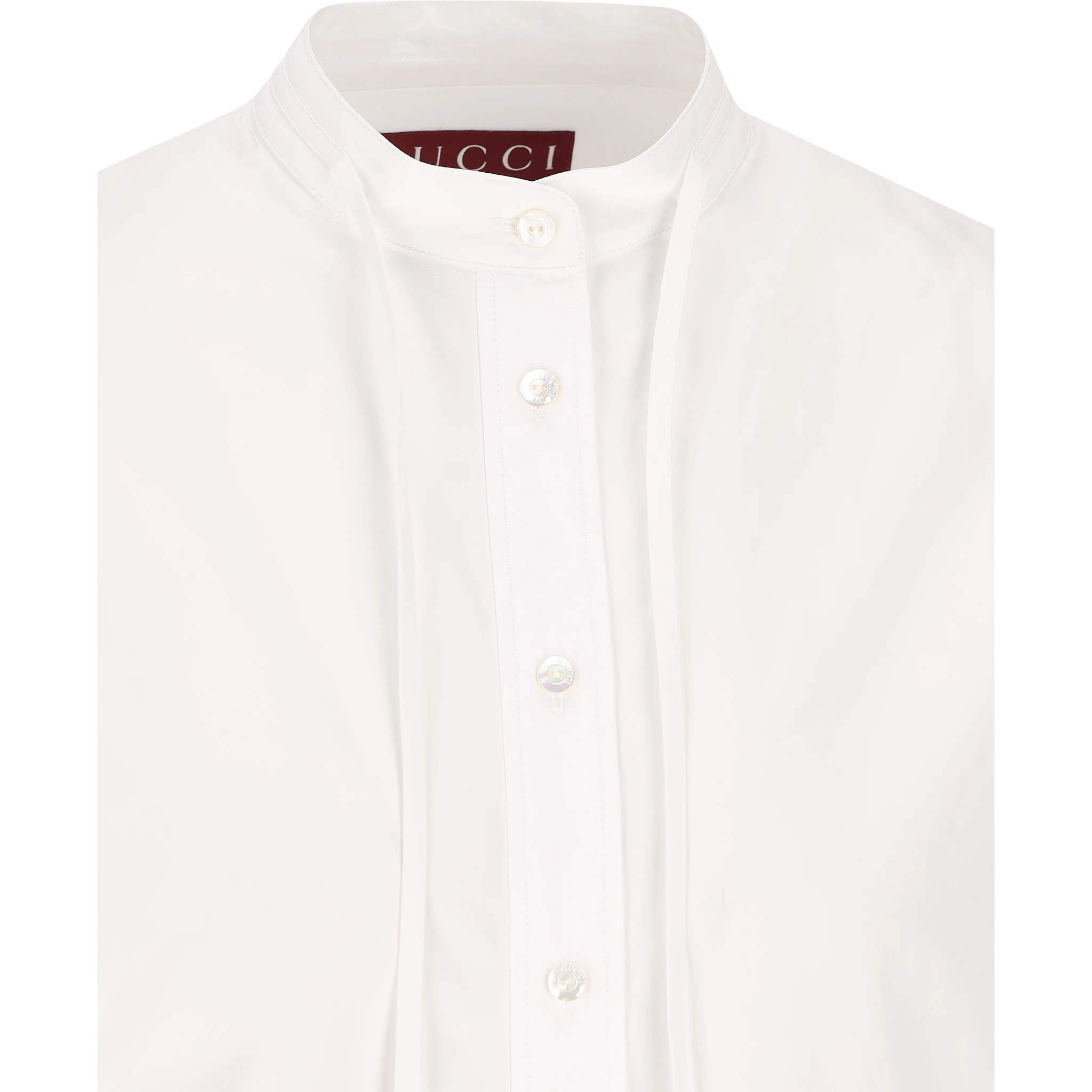 neck-tie long-sleeve top